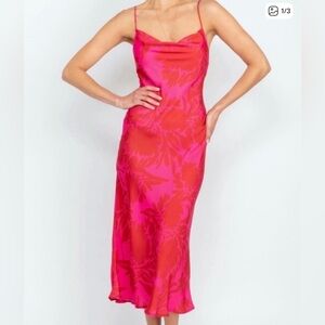 RESA Maui print slip dress